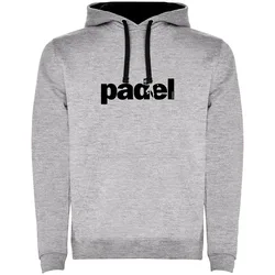 Word Padel Bicolor Hoodie Heather Grey / Black M