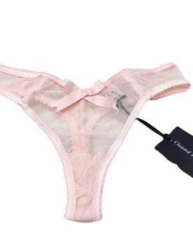 Chantal Thomass Rose Pink Bow Thong - Chantal Thomass - FashionsVida