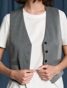 Gilet da abito - grigio chiaro