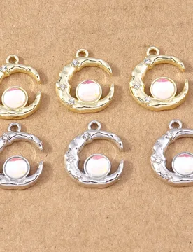Pcs 19*16mm Crystal Sun Moon Charm Pendants for Jewelry Making Necklace Earrings DIY Bracelet Accessories Supplies - Aliexpress - FashionsVida