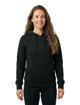 Felpa Con Cappuccio Organic Black 2XL