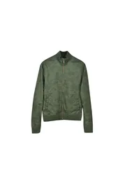 Green Camo Print Jacket