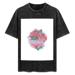 Queer flowers T-Shirt Basic Breathable Solid Color T-Shirt