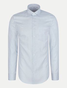Regular-Fit Businesshemd Dobby Weiß 43