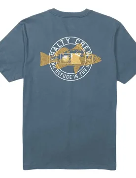 T-shirt à Manches Courtes Kritter Stamp Slate M - Salty Crew - FashionsVida