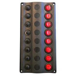 Led/magnetic Thermal 8 Switches Electric Panel Black One Size unisex