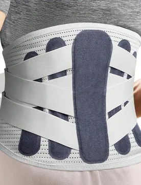Cinturón de soporte lumbar - Soporte de espalda para dolor de espalda, ciática, escoliosis, disco herniado con correas de soporte ajustables - Sopor - Shein - FashionsVida