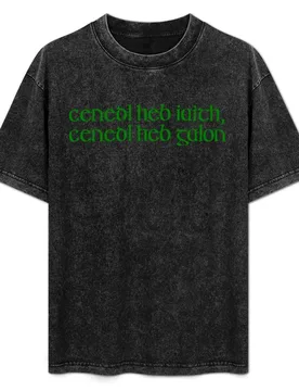 Cenedl heb iaith cenedl heb galon T-Shirt Street Fashion Casual Tee Shirt - Aliexpress - FashionsVida
