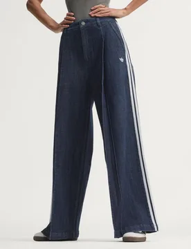 PANTALONI DENIM PLEATS WIDE LEG 31-30 Indigo Denim - Adidas - FashionsVida