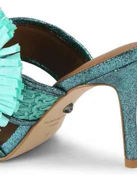 Sandalias de tacón de mujer Buckle con adornos florales - Kurt Geiger - FashionsVida