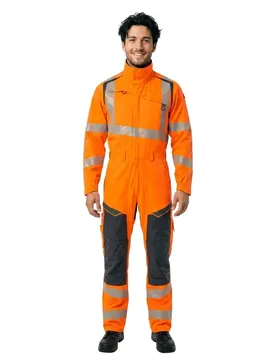 Combinaison Avec Poches Pour Genouillères Accelerate Safe 19519 Hi-Vis Orange / Dark Navy S