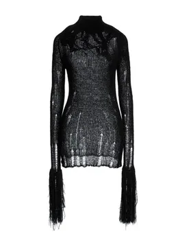 Rollkragenpullover Damen Schwarz L,S,XS Damen - Gcds - FashionsVida