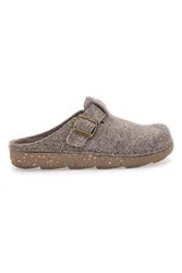 Pantofole tortora in feltro con fibbia 23 MT 43