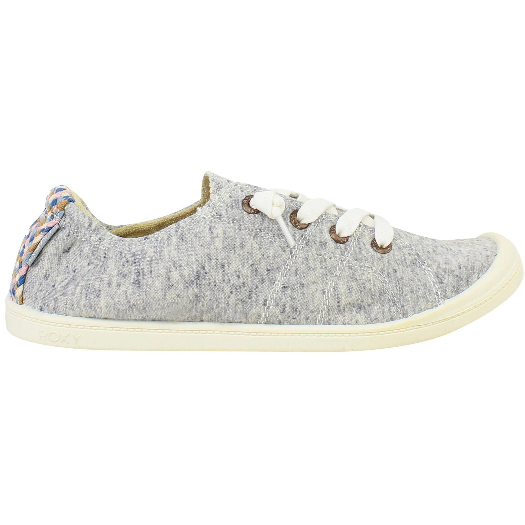 Rory Womens Heather Blue Plimsolls Canvas - Size Uk 7 - Roxy - FashionsVida
