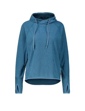 Damen Fleecejacke Calais Hoodie petrol 46 W - Meru - FashionsVida