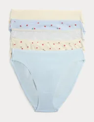 Pk Cotton Lycra™ High Leg Knickers Soft Blue female