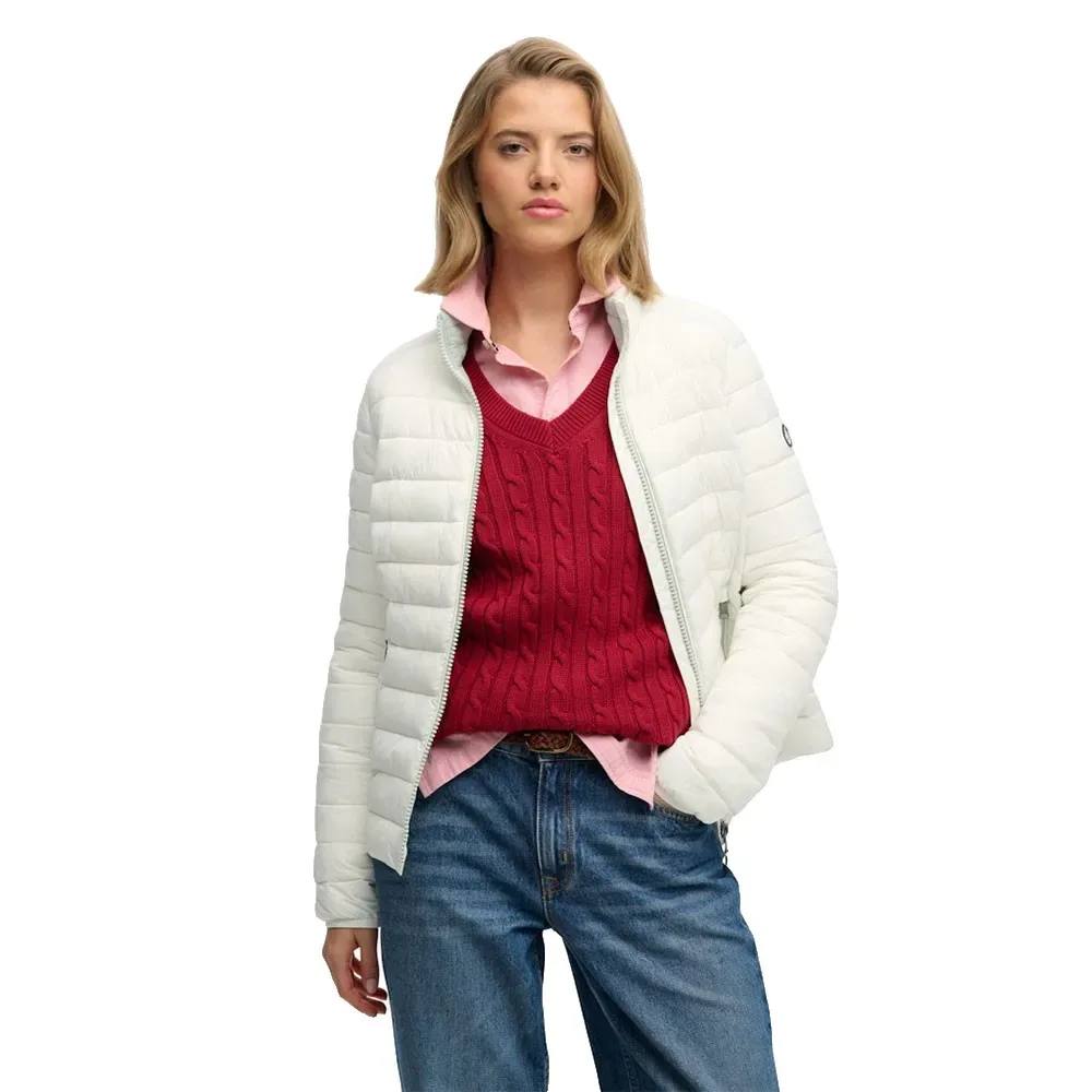 Giacca Fuji Lite Padded Off White M - Superdry - FashionsVida