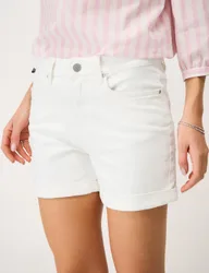 Denim Shorts White female