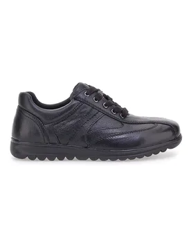Scarpe stringate nere in vera pelle 1310460 43 - CLAREMORRIS - FashionsVida