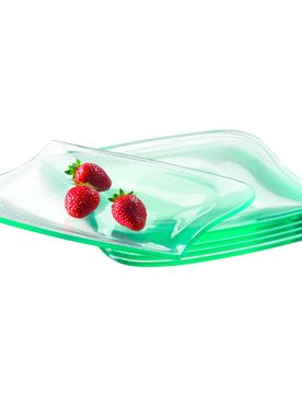 Dessertteller 21 x 20 cm, Glas LA MUSICA transparent