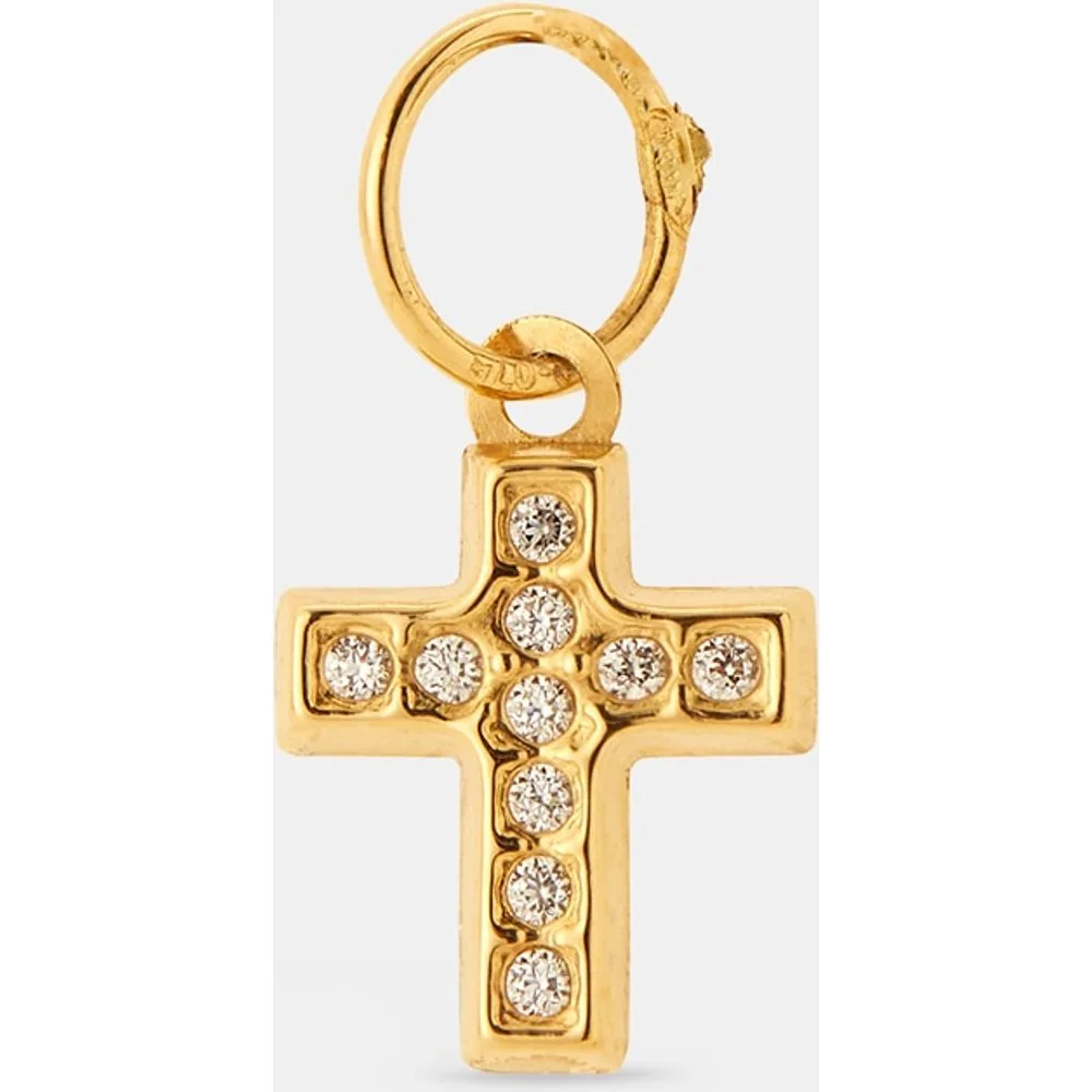 Colgante Cruz de oro y circonita - El Corte Inglés - FashionsVida