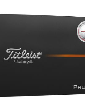 Golfbälle Pro V1 Performance Align 2025 - 12er Pack, weiss/rot