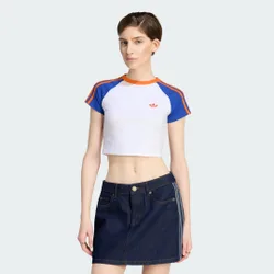 SST BABY TEE XS White / Bold Blue / Orange