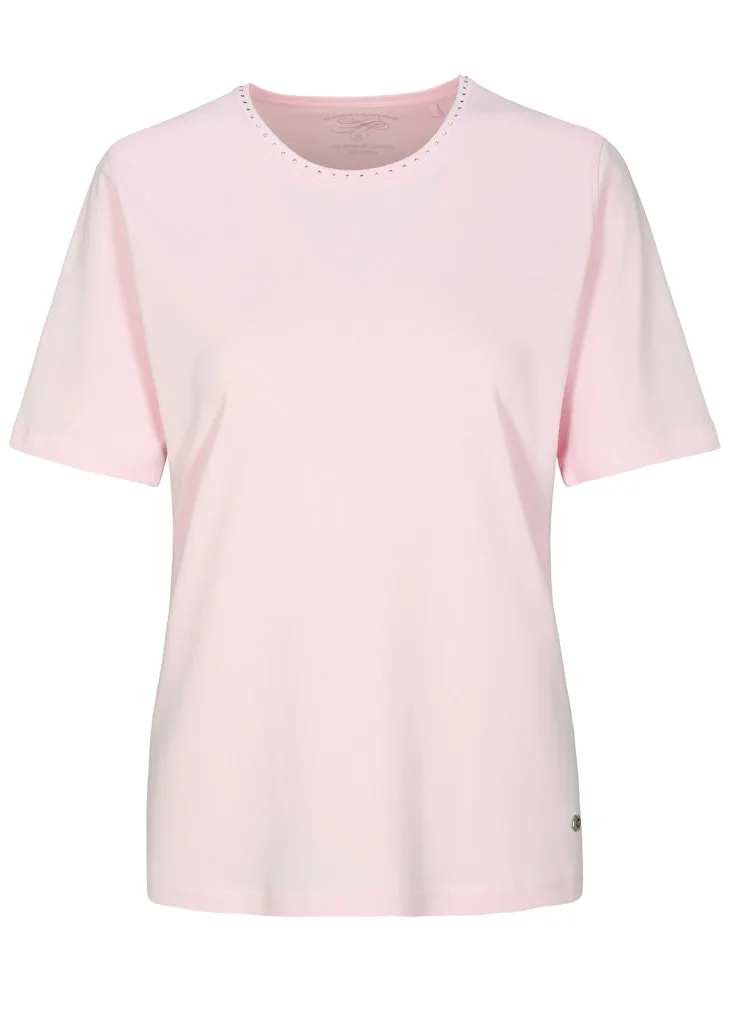 NOS Rdh.-Shirt, 1/2 Arm,Steine female - 40 - FashionsVida