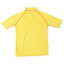 Rash Guard Manches Courtes Logo Yellow L Homme