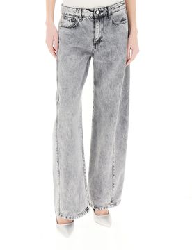 Jeans wide leg GRIGIO M