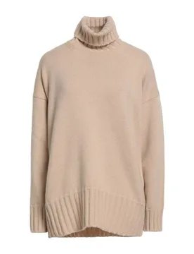 Rollkragenpullover Damen Sand 32,38,40 Damen - ALPHA - FashionsVida