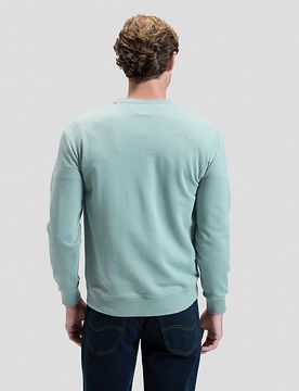Regular Patch Crew Sweatshirt Desert Sage Größe L male