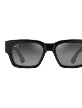 Occhiali Da Sole Polarizzati Kenui Shiny Black / Translucent Light Grey Neutral Grey/CAT2