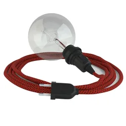 Cables Lampe Suspendue Pour Abat-jour Rt94 3d 3 M Red / Black One Size