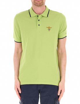 Polo maniche corte VERDE LIME XL