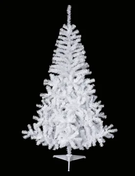 Schneebedeckter künstlicher Tannenbaum mit Standfuß weiß 150 cm - JJA - FashionsVida