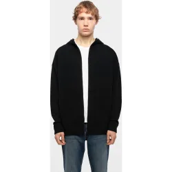 Zadig & Voltaire - Cárdigan de hombre de cachemira con cremallera y capucha