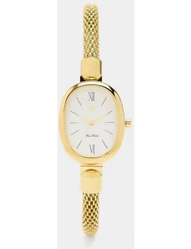 Reloj de mujer de acero inoxidable redondo en liso - Parfois - FashionsVida