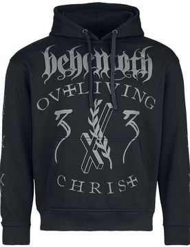 Kapuzenpullover - Living Christ Silver - S bis XXL - für Männer - Größe XXL - schwarz - EMP exklusives Merchandise! - Männer - male