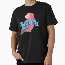 Scritch at your own Risk Galah Cockatoo Funny Parrot Gift T-shirt for Birds Lover Short Sleeve Graphic Clothes All Size Tops