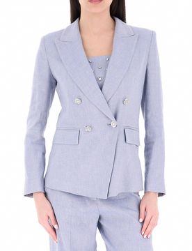 Blazer doppiopetto AZZURRO POLVERE 46