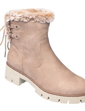 Kuschel-Boot „Beate“ beige 41 Damen - wonderwalk - FashionsVida