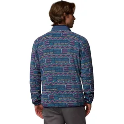 Sequoia Grove Printed Full Zip Herren Rollkragenpullover, blau XL