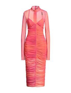Midi-Kleid Damen Orange 32,34,38 Damen