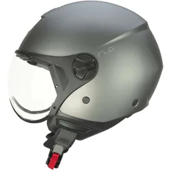 Casco Moto Jet 167A FLO MONO Antracite Satinato - Visier taglia L