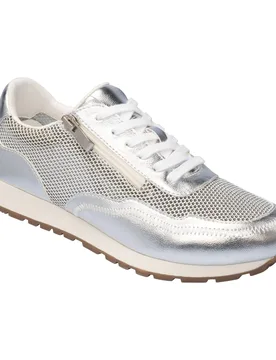 Komfort-Meshsneaker H-Weite „Martina“ silber 38 Damen - wonderwalk - FashionsVida