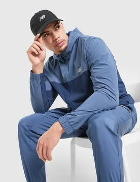 Colour Block Woven Jacke - Herren, Blau - male - Size: XL - New Balance - FashionsVida