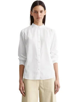 Camisa de mujer de manga larga con cuello mao - MARC O'POLO - FashionsVida