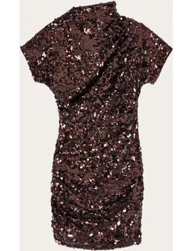 Vestido corto de lentejuelas - Ganni - FashionsVida