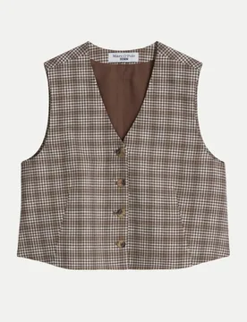 Marc O' Polo Regular-Fit Karoweste Braun XS - Marc O'Polo - FashionsVida